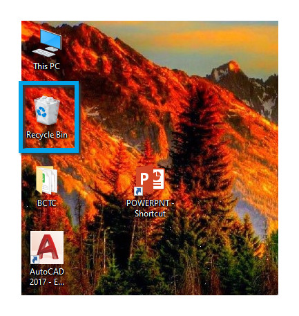 Khôi phục file từ thùng rác