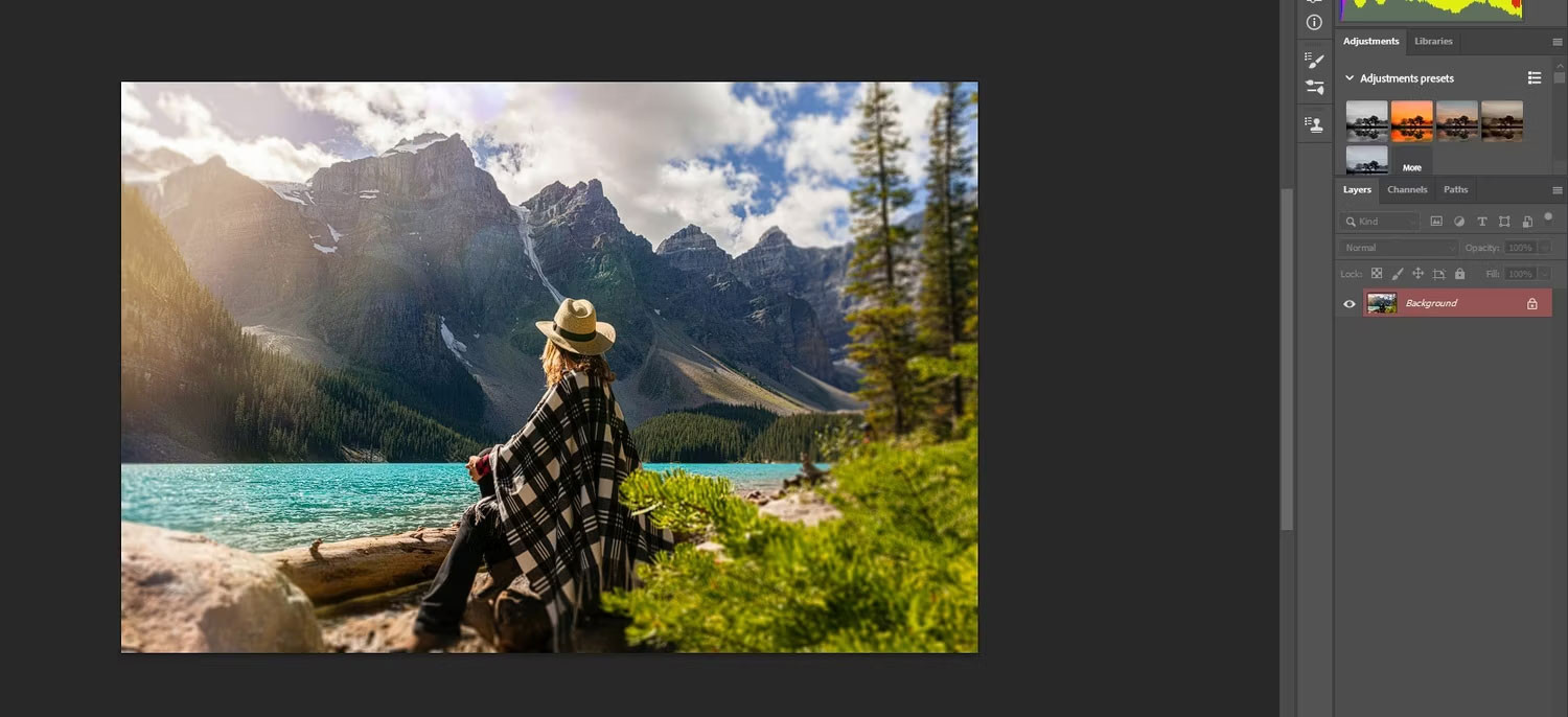 Kích hoạt Quick Mask