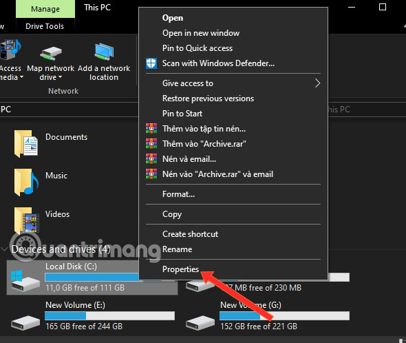 Kiểm tra ổ đĩa