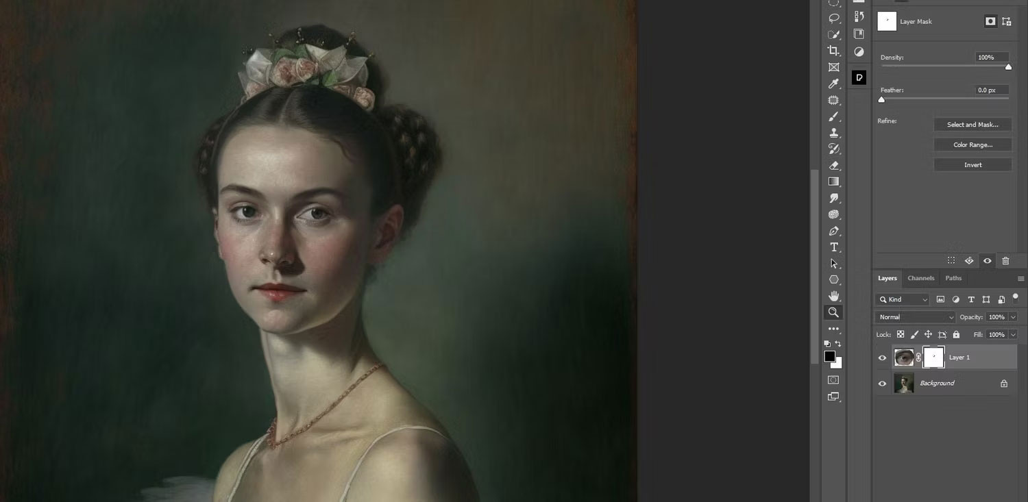 5 cách sử dụng Photoshop khắc phục lỗi trên tác phẩm nghệ thuật AI từ Midjourney 3 Loại Bỏ Các Pixel Không Mong Muốn