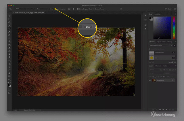 Lỗi Scratch disk khi cắt ảnh