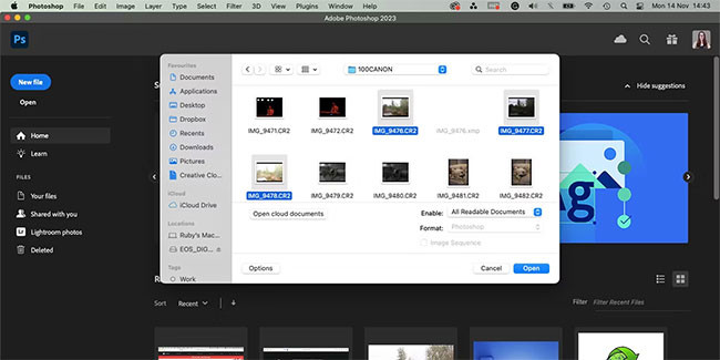 Cách tạo ảnh HDR trong Photoshop bằng Camera RAW 2 Mở hình ảnh trong Photoshop