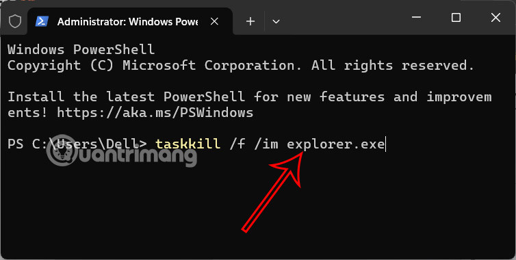 Nhập lệnh Command Prompt Windows 11