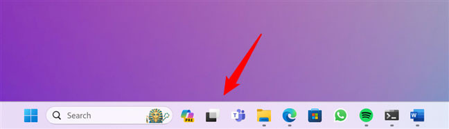 Nút Task View trên Taskbar