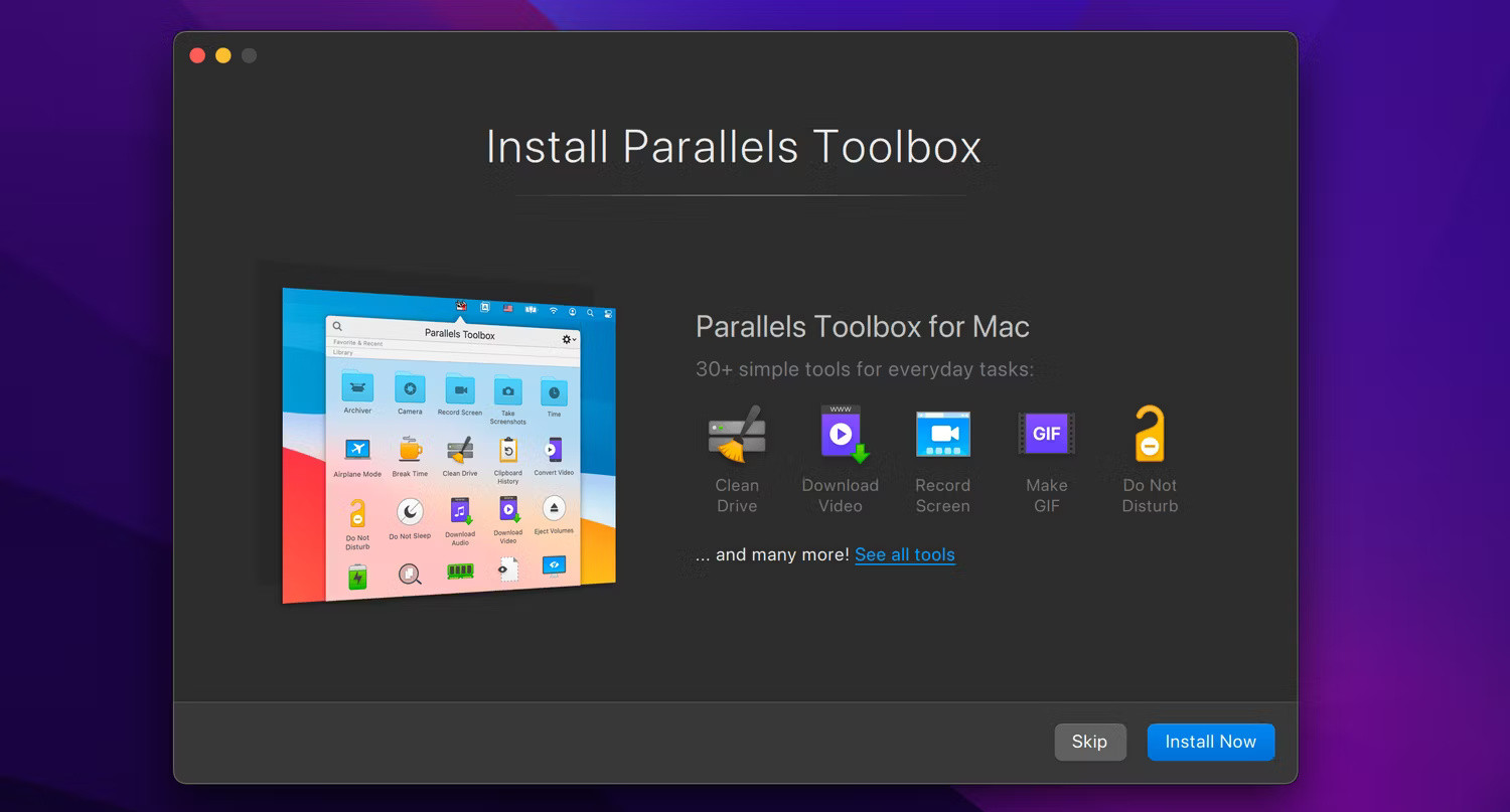 Parallels Toolbox cho Mac