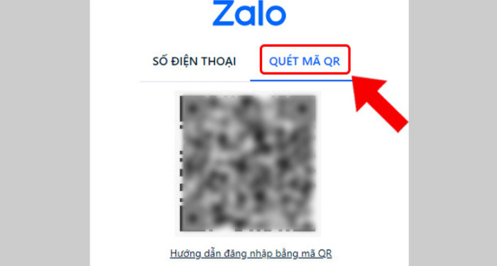 Quét mã QR để đăng nhập Zalo