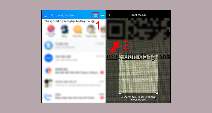 Quét mã QR từ điện thoại