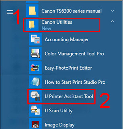 Cách sửa lỗi hụt mực trên máy in màu Canon 5 Start Menu