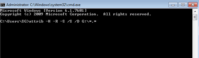 Sử dụng CMD để khôi phục dữ liệu