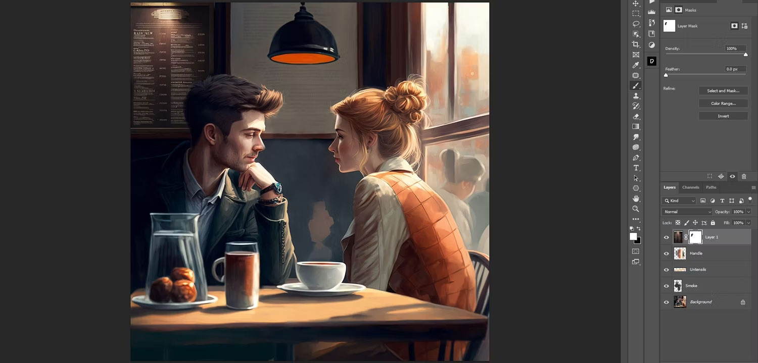 5 cách sử dụng Photoshop khắc phục lỗi trên tác phẩm nghệ thuật AI từ Midjourney 5 Sử Dụng Công Cụ Harmonization