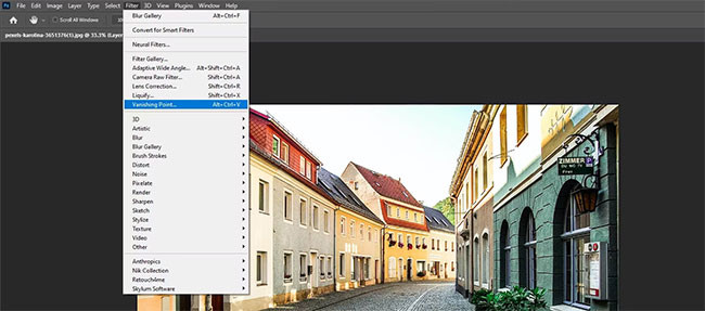 Tạo điểm vanishing