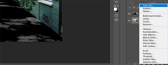 Tạo layer điều chỉnh
