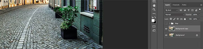 Tạo vũng nước thực tế