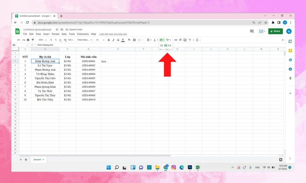 Text Wrapping - bước 2