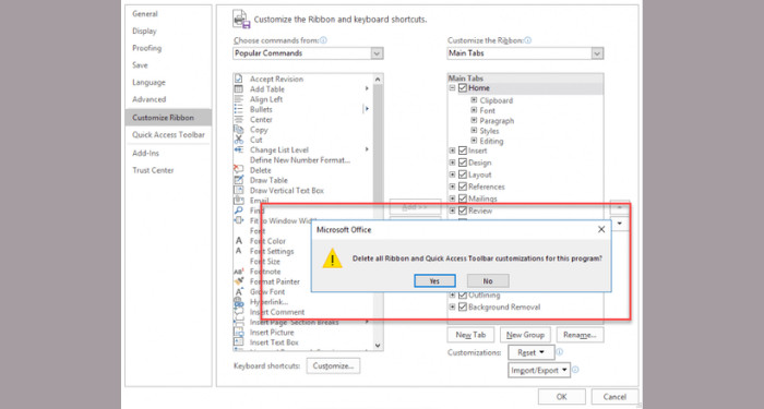 Thanh công cụ xuất hiện lại