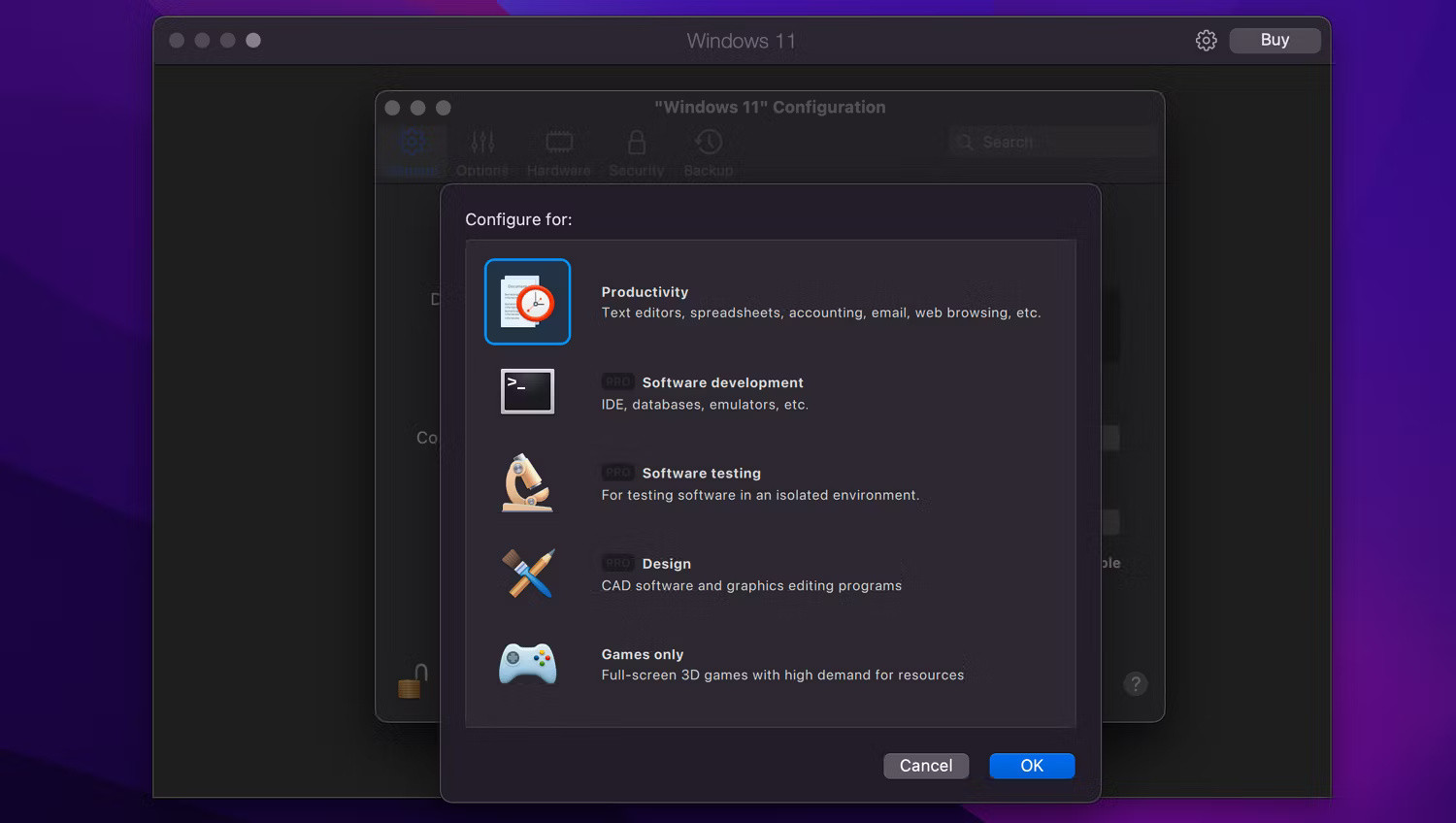 Tùy chỉnh Máy Ảo