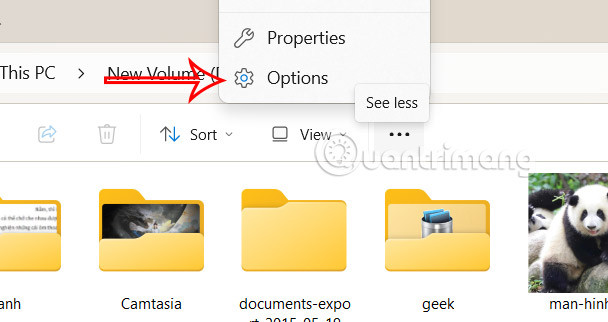 Tùy chọn thư mục trong File Explorer