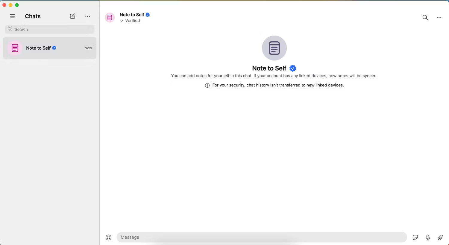 Ứng dụng Signal trên máy Mac